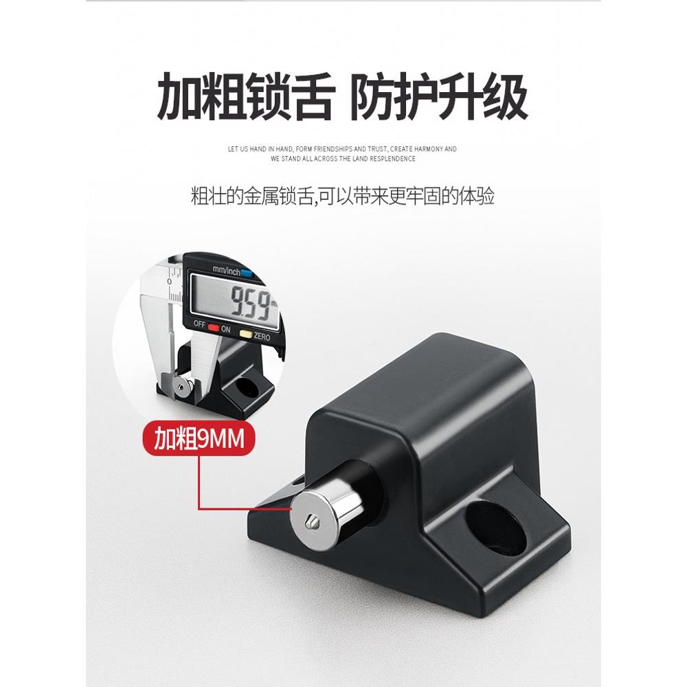 铝合金门窗锁扣防护儿童安全锁塑钢推拉窗户锁限位器平移窗防盗锁