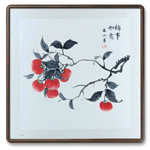 国画宣卡纸手绘写意小品鸟兰荷竹子梅   成品未落款