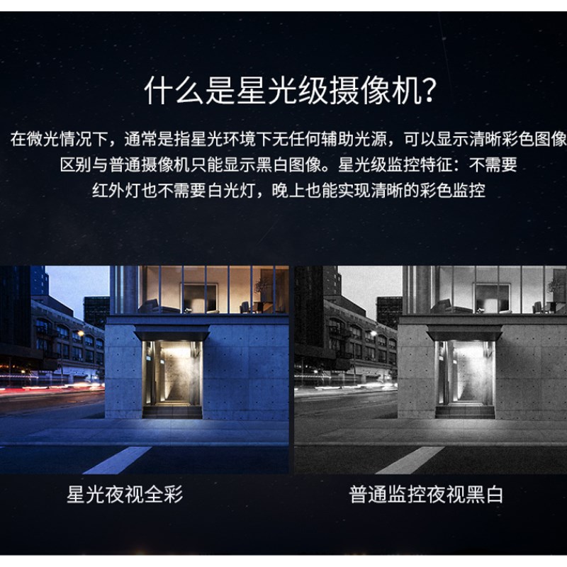 大华200/400/800万poe网络摄像头室内室外高清监控全彩家用摄影机