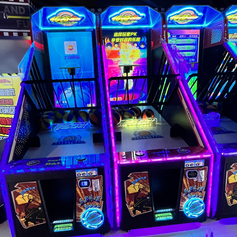 游戏厅自动回球双人对战商场大型儿童电子电玩城篮球机商用投篮球