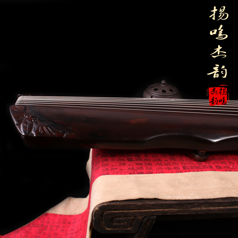 扬鸣古琴】老匠人纯手工制作百纳伏羲古琴纯生漆 送古琴桌凳