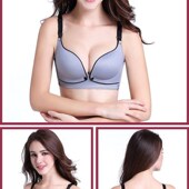 哺乳文胸聚拢防下垂上托纯棉里女哺乳前开扣浦孕妇内衣怀孕期专用