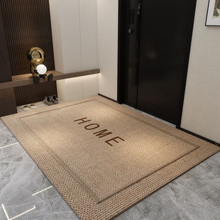 入户门地垫高级玄关地毯门口脚垫家用进门轻M奢定制纯色可裁剪垫