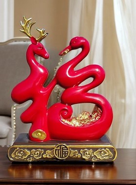 创意家居装饰品摆件福字客厅电视柜酒柜玄关工艺品卧室房间小摆设