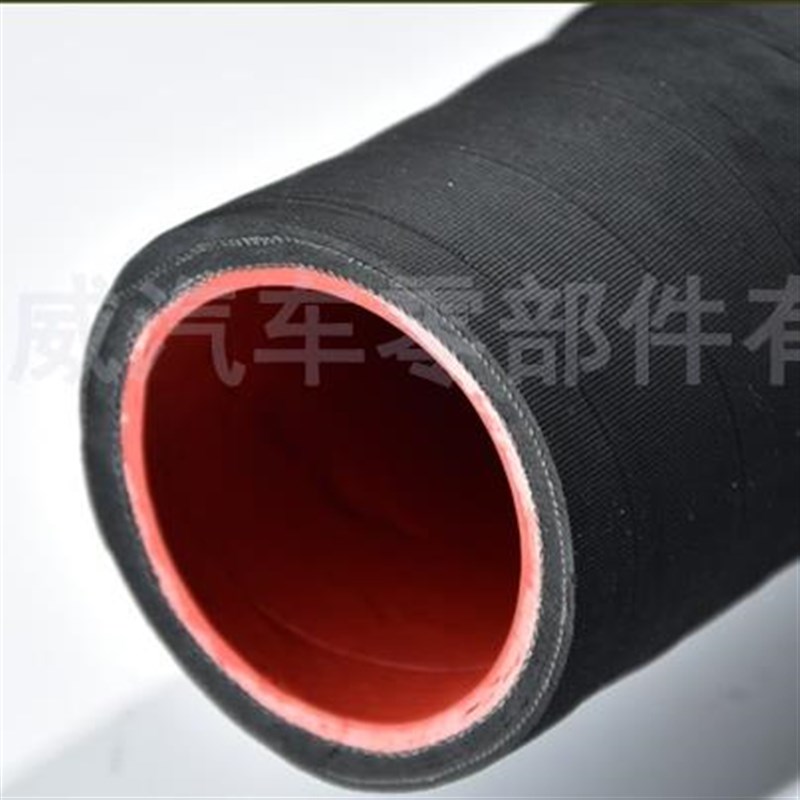 直销装载机低压铲车液压泵回油管内红外黑钢丝夹布纹胶管定制i.