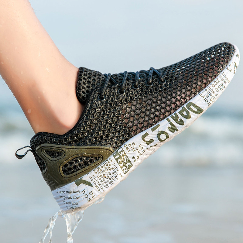 夏季镂空鞋底透气洞洞鞋防臭轻便泡沫沙滩男凉鞋外穿休闲包头拖鞋,流行男鞋,包头拖,淘宝优惠券,粉丝福利购,淘宝优惠卷