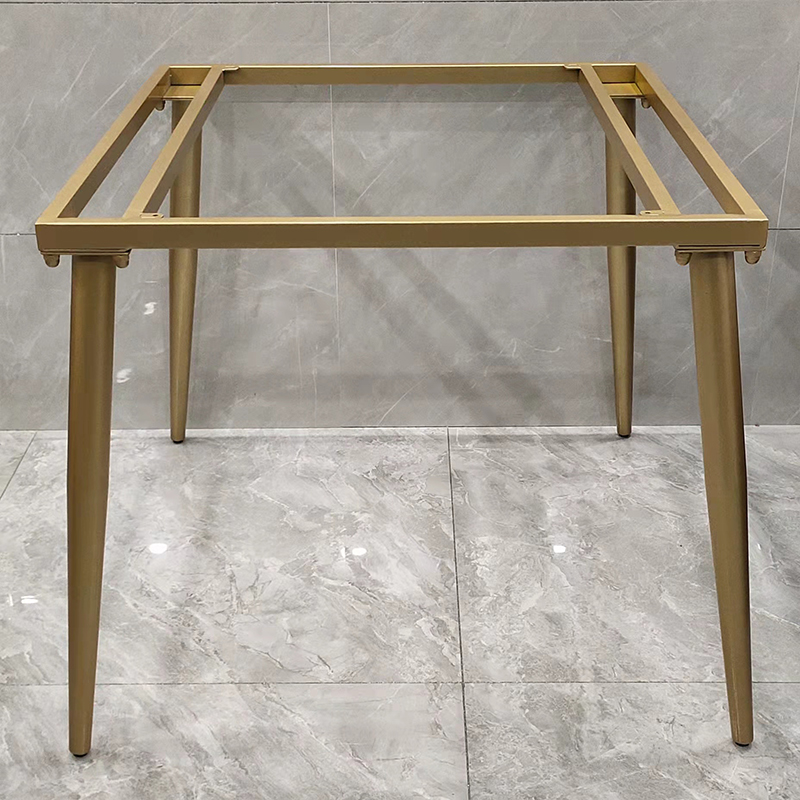 简约铁艺圆桌架茶几桌腿支架圆形岩板休闲桌脚底座餐台桌组合边几