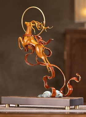 朱炳仁铜 鹿王乾坤 鹿酒柜装饰品客厅办公桌面家居乔迁礼品