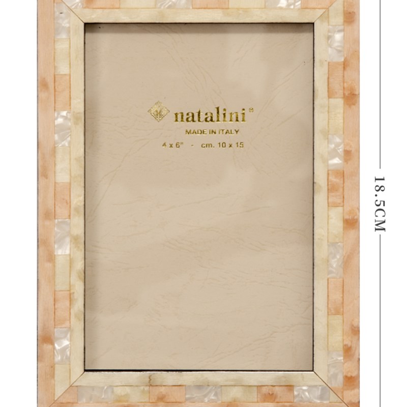 意大利生产NATALINI小清新手工实木摆台相框6寸 照片打印冲洗定制