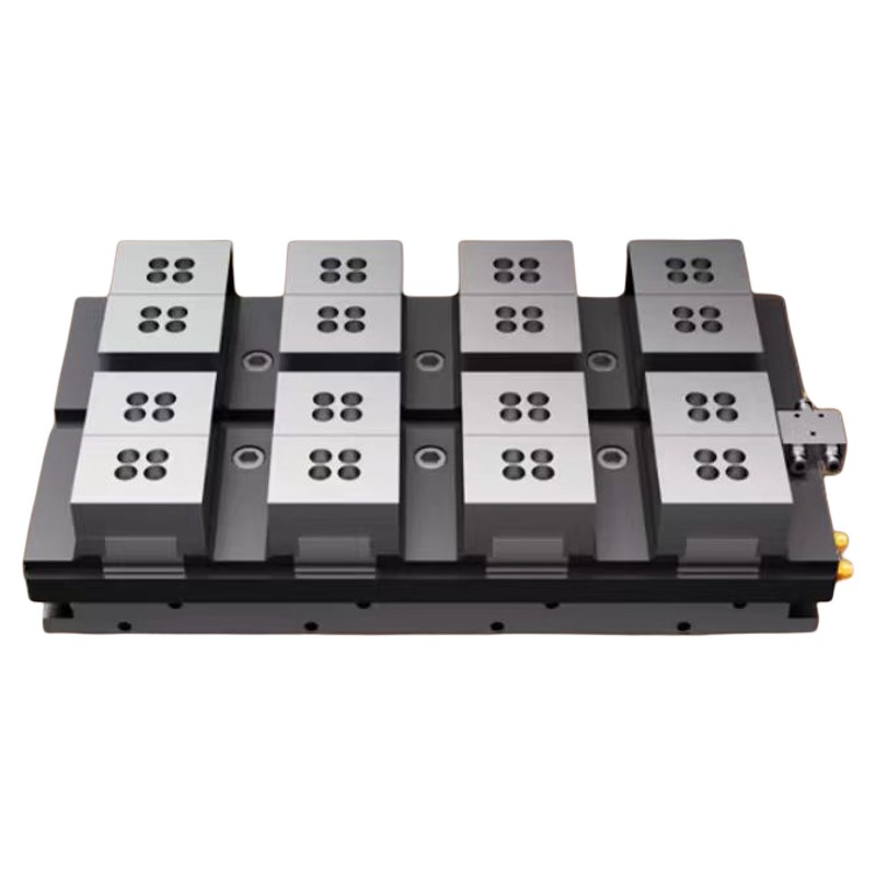 气动虎钳多夹位大口模块可换式重型机床NC夹具高精度自定心功能