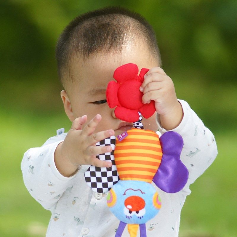 Ll拉拉布书儿童床铃挂新生儿宝宝床铃快乐小马挂餐