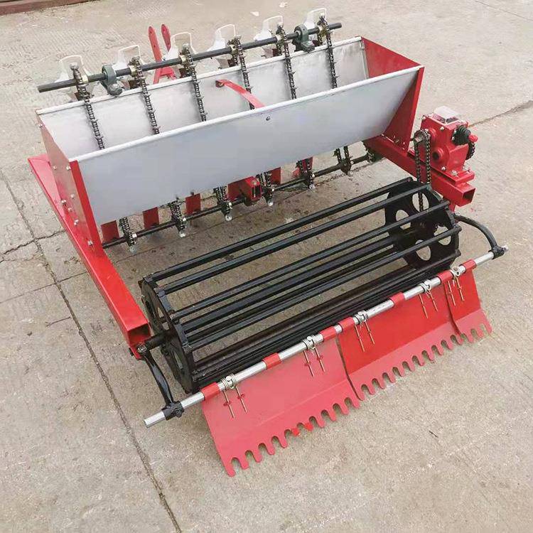 农用四轮带桃核播种机杏核播种机螺丝菜半夏点播机陕西大蒜播种机