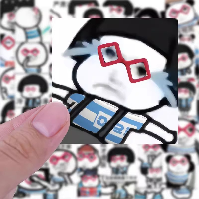 100张穿搭小语K龙图新公式表情包贴画抽象搞笑装饰防水贴纸手机壳