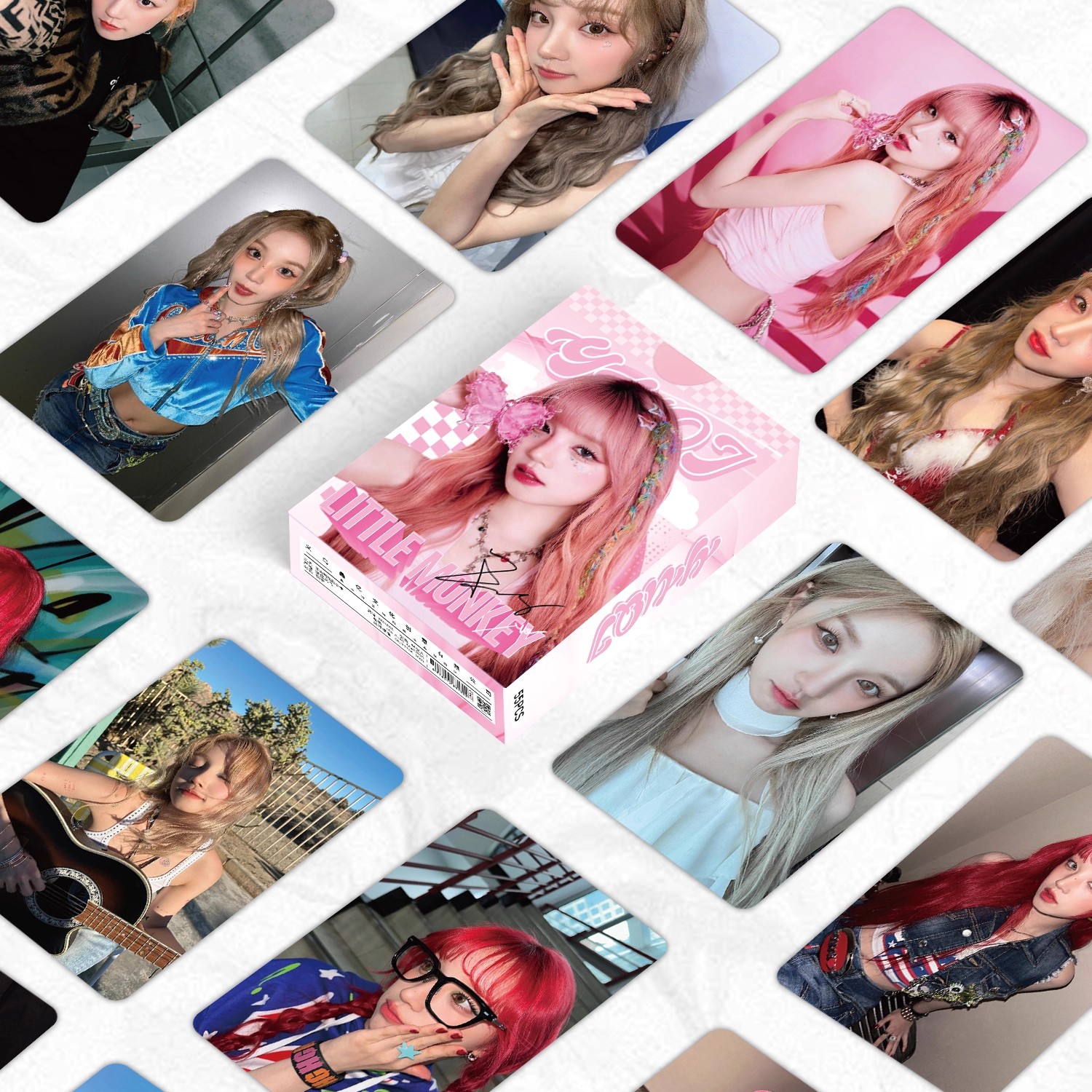 55张宋雨琦镭射小卡内娱女明星明合集周边高清照片LOMO卡防水卡片