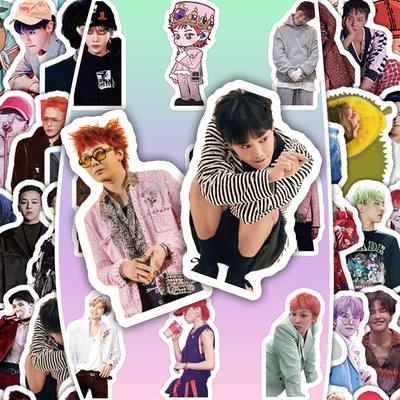 150张权志龙贴纸韩国组合Bigbang成员周边行李箱手机装饰防水贴画