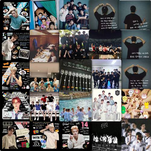 EXO14周年贴纸伯贤张艺兴吴世勋