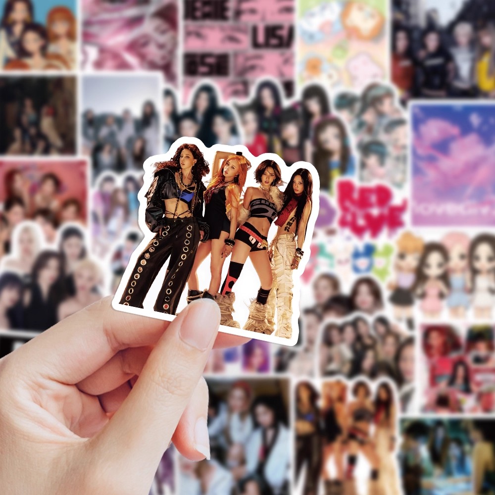 韩国女团合集组合周边写真照片行李箱手账手机壳应援装饰防水贴画