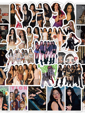 韩国女团KATSEYE贴纸成员Q版周边照片笔记本行李箱手机应援贴画