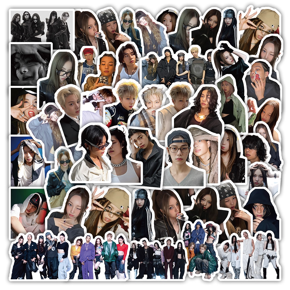 140张韩国AlldayProject组合贴纸成员周边照片行李箱手机装饰贴画