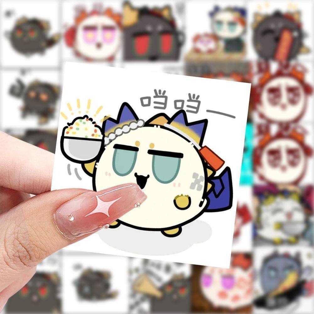 116张新款明日方舟表情贴纸泡泡可爱卡通装饰行李箱手机手账贴画