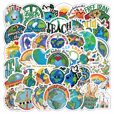许愿世界和平贴纸WorldPeace