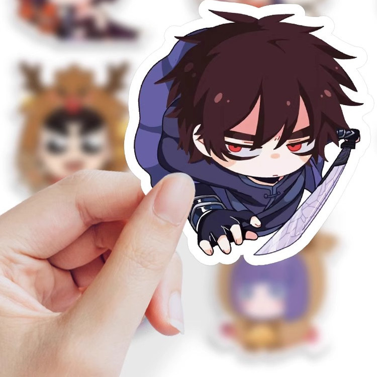 126张伍六七贴纸合集国漫周边女孩儿童装饰行李箱冰箱手账DIY贴画