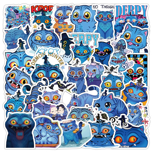 k-popDemonHunters猎魔女团derpy贴纸韩国动画电影小老虎周边贴画