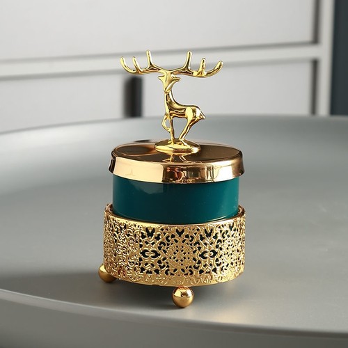 ins北欧家用陶瓷牙签筒桶创意高档客厅个性时尚轻奢棉签盒收纳罐