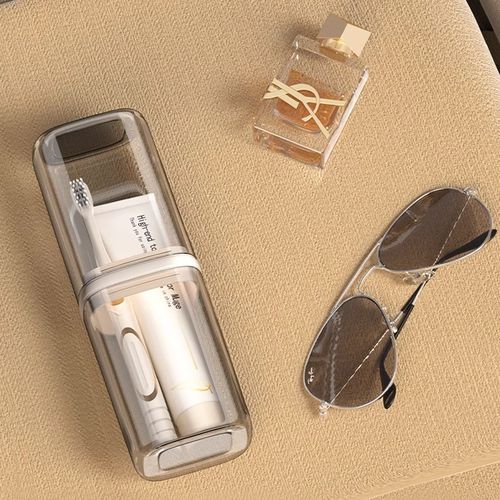 旅行洗漱杯牙刷收纳盒牙具牙刷旅游装漱口杯旅行便携式电动收纳盒