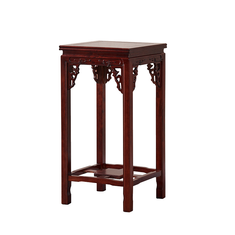 花架实木客厅榆木花架新中式花架花盆架置物架绿萝吊兰架子