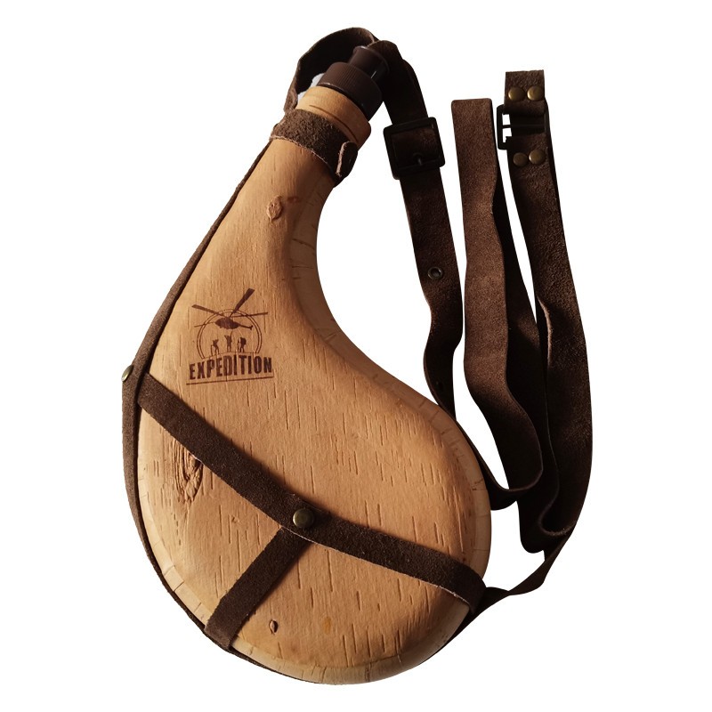 桦树皮工艺品皮囊酒壶随身便携 酒囊水壶水袋个性古代 户外骑行