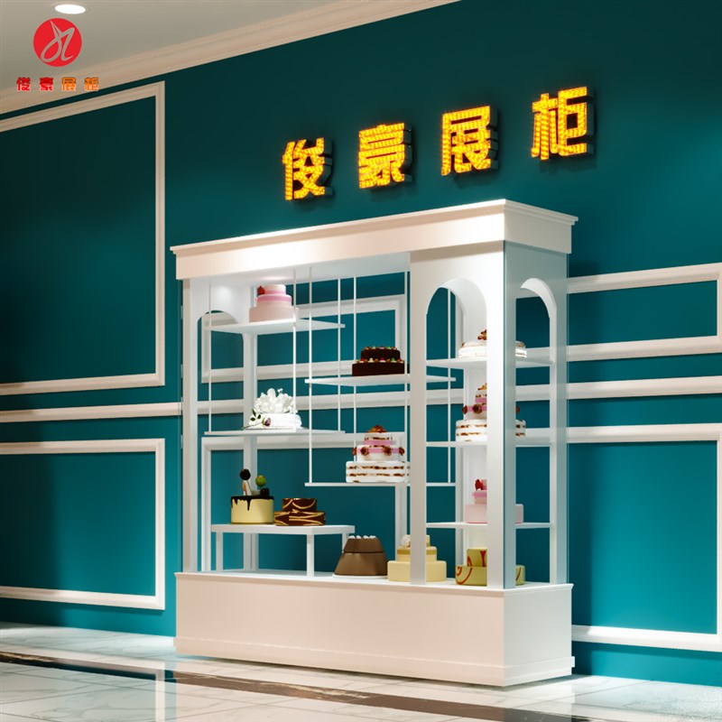 面包蛋糕烤漆蛋糕柜台摩天轮蛋糕展示柜旋转展柜模型柜