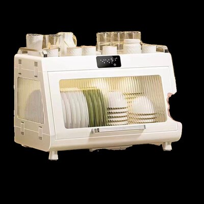 消毒碗柜家用小型厨房碗碟收纳架沥水烘干台式全封闭防虫防蟑螂