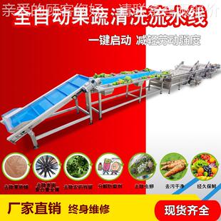 现ZCG货红加薯工生产线 清大型果蔬洗风干线工 农产品清洗加成套