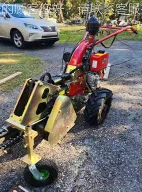 链条开沟机MGS农开用冻土地果园施肥埋耕管机手槽扶柴油自走式挖