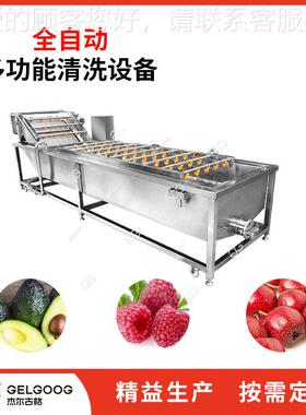 JEZ山 楂果净清洗机械 水果气泡淋式果连续清洗机器设备山楂清洗