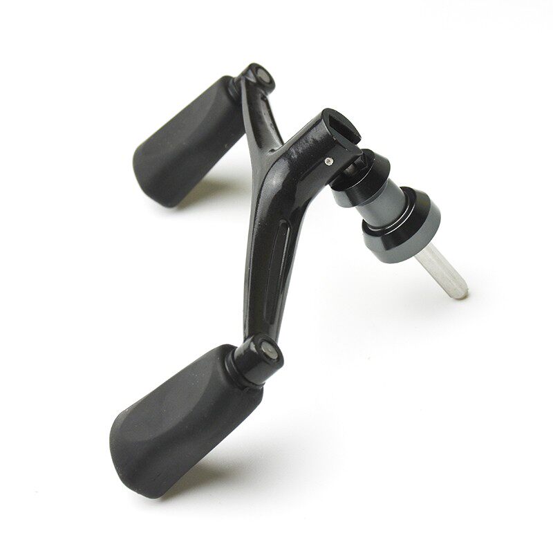 S牌四角纳西纺车轮赛多纳金属改装双摇臂撒哈拉双摇把渔轮配件