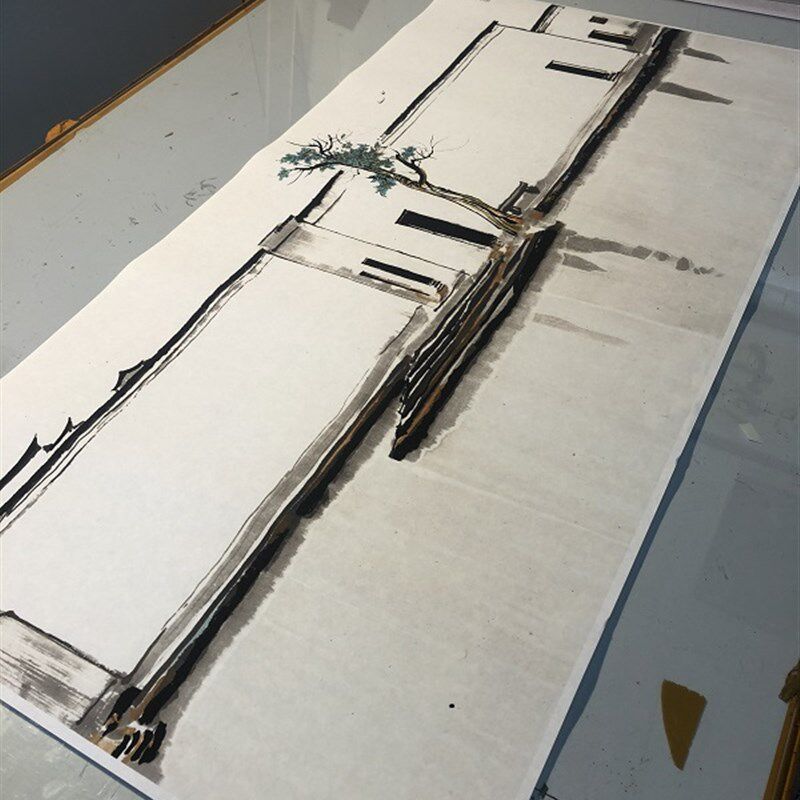 1:1吴冠中双燕名家真迹国画艺术微喷古代名画复制品客厅装饰画