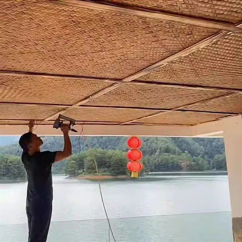 装修竹席吊顶 竹编吊顶 吊顶材料,床上用品,竹席,淘宝优惠券,粉丝福利购,淘宝优惠卷