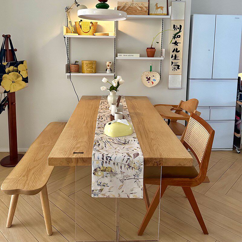 【伊萨卡】桌旗法式氛围感高级感原木风防水茶几台布长条布