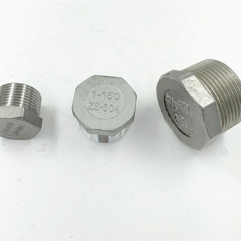 304不锈钢外六角外丝堵头角阀丝堵水堵管堵4分6分1寸管件水管配件