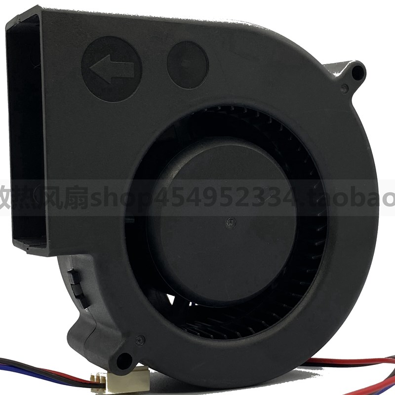 ACP9733-24B 12V 24V 大风滚珠烧烤炉增压鼓风机离心涡轮散热风扇