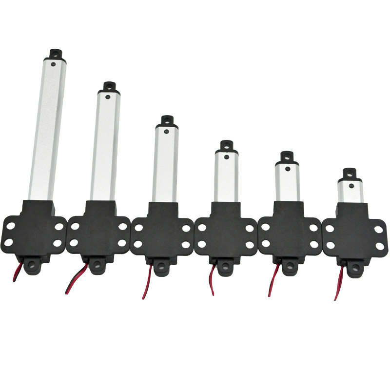 6V12V24V迷你微型电动推杆带翅膀直线往复小型电机智能伸缩推拉杆