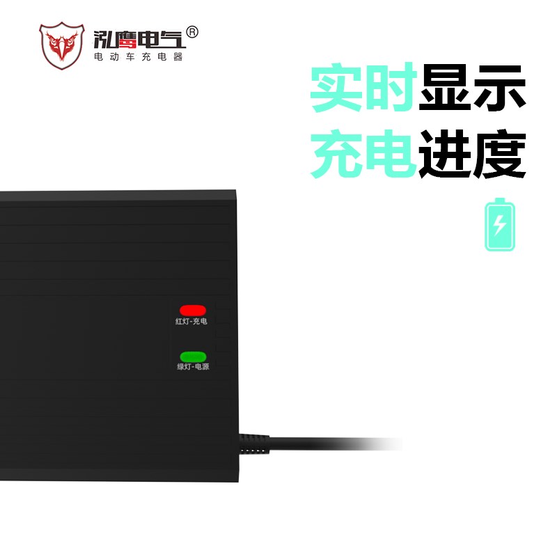 泓鹰锂电池电动车充电器45V60V72伏3A5A多头可选滑板车代驾车通用