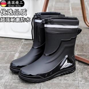 天猫正品 雨鞋 德国2025新款 骑 防滑耐磨雨靴时尚 束口防雨防水鞋