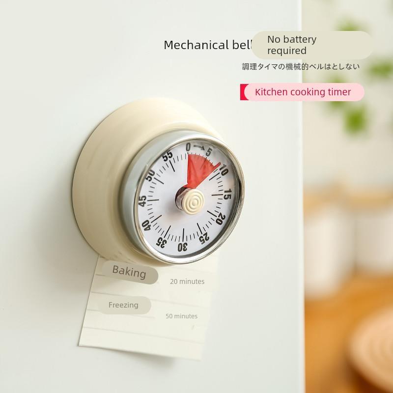 【旗舰店正品】日本高品质厨房计时器机械提醒冰箱磁吸闹钟定时响
