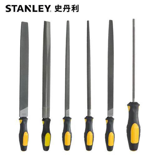 史丹利木工打磨工具钢锉刀粗细齿大错平扁锉半圆锉搓刀板挫矬4寸