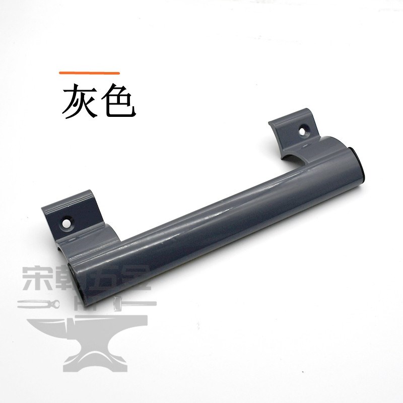 美式移门长拉手谷仓门复古大门把手老式对开木门店门黑色手柄明装