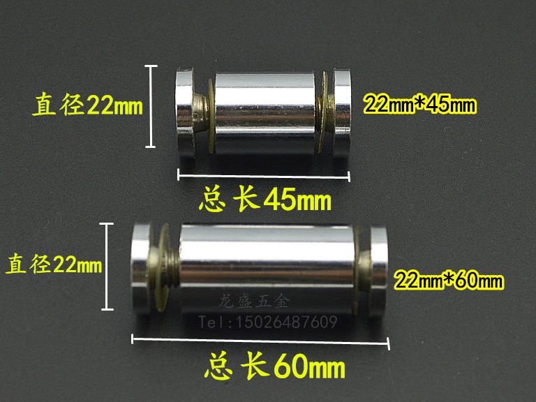 双头广告钉固定玻璃钉 广告牌装饰螺丝钉 亚克力板支撑钉直径22mm
