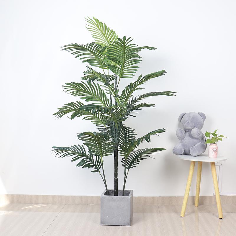 北欧大型仿真树植物绿植盆景落地棕榈树散尾葵珍珠葵凤尾葵盆栽